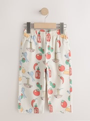 Ecru Food Printed Jeans (3mths-7yrs) - Image 1 of 4