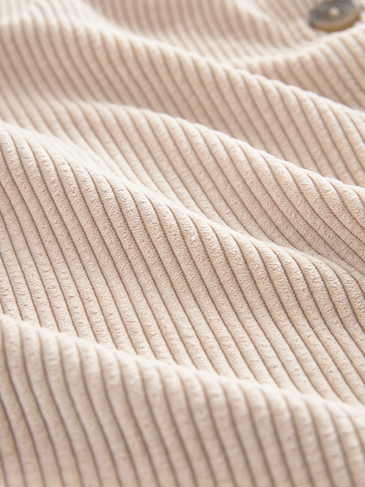 Neutral Corduroy Lightweight Shacket - Image 6 of 6