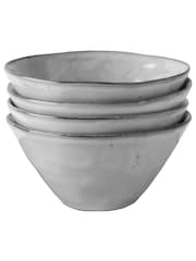 Dutch Rose Set of 4 Grey 14cm Bowls Gift Boxed - Image 2 of 2