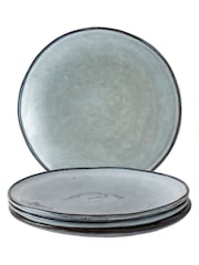 Dutch Rose Set of 4 Light Blue Organic Dinner Plates 26.5cm - Image 3 of 4