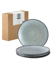 Dutch Rose Set of 4 Light Blue Organic Dinner Plates 26.5cm - Image 4 of 4