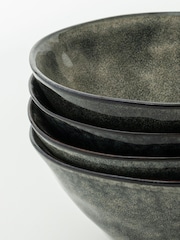 Dutch Rose Set of 4 Green 14cm Bowls Gift Boxed - Image 3 of 4