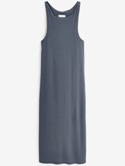 Navy Jersey Maxi Lounge Dress - Image 6 of 6