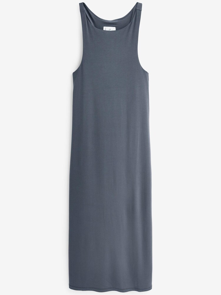 Navy Jersey Maxi Lounge Dress - Image 6 of 6