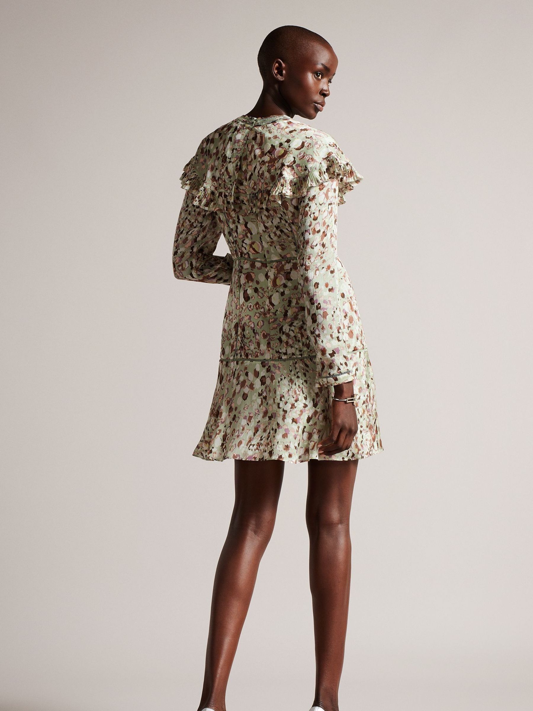 Buy Ted Baker Green Orrsett Fit And Flare Mini Dress With