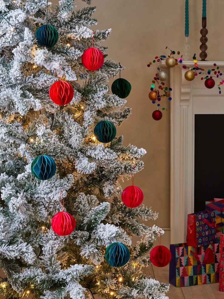 Christbaumkugeln aus Papier im 10er-Pack - Bild 2 von 7