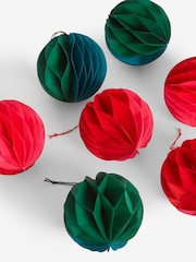 Christbaumkugeln aus Papier im 10er-Pack - Bild 5 von 7