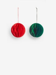 Christbaumkugeln aus Papier im 10er-Pack - Bild 6 von 7