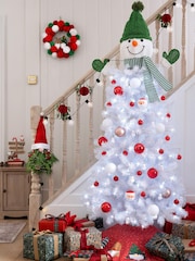 50 Pack Red/White Christmas Baubles - Image 4 of 4