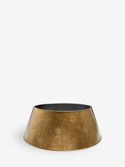 Gold Metal Christmas Tree Skirt - Image 3 of 4