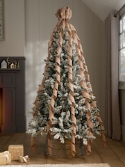 Natural Bow Christmas Tree Topper - Image 1 of 4