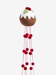 Red Christmas Pudding Tree Topper - Image 1 of 5