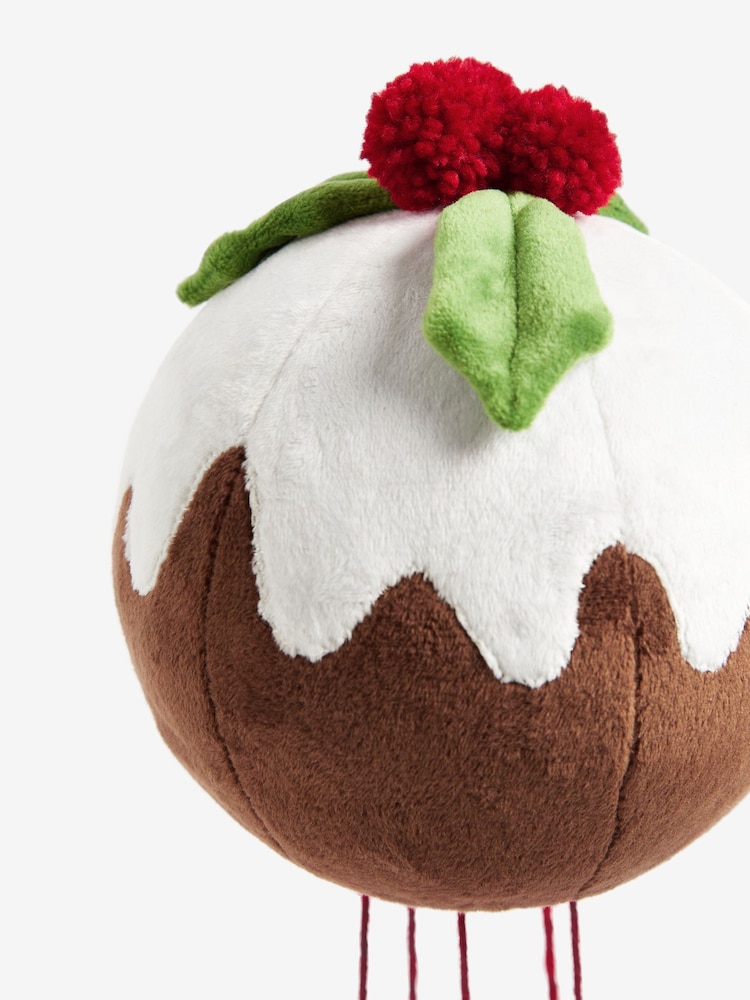 Red Christmas Pudding Tree Topper - Image 2 of 5
