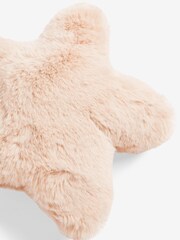 Natural Faux Fur Star Christmas Tree Topper - Image 3 of 4