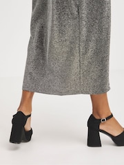 Simply Be Black Cross Front Platform Sandals - Image 4 of 7