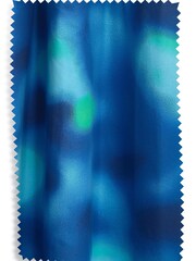 Navy Blue Ombre Print Eyelet Blackout Curtains - Image 4 of 4