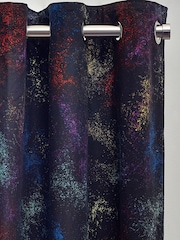 Multi Splatter Eyelet Blackout/Thermal Curtains - Image 2 of 4