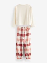 Pink/Cream Woven Check Pyjamas 2 Packs (3-16yrs) - Image 5 of 5