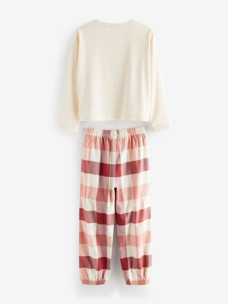 Pink/Cream Woven Check Pyjamas 2 Packs (3-16yrs) - Image 5 of 5 Pink/Cream Woven Check Pyjamas 2 Packs (3-16yrs) - Image 5 of 5
