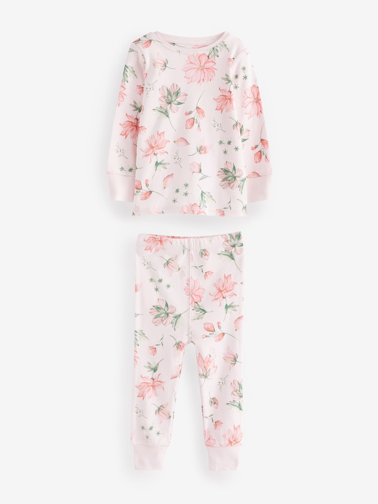 Fée rose/écru blanche - Lot de 3 pyjamas imprimés en se blouson manches longues (9mois -8ans) - Image 7 of 8