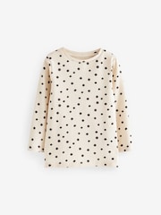 Pink/Cream Spot/Stripe Rib Pyjamas 2 Pack (9mths-12yrs) - Image 9 of 10