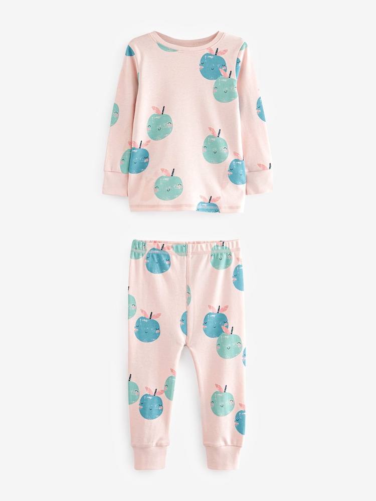 Rose/bleu personnage licorne - Lot de 3 pyjamas imprimés en se blouson manches longues (9mois -8ans) - Image 8 of 9