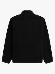 Fred Perry Zip Through Borg Black Fleece - Image 2 of 2
