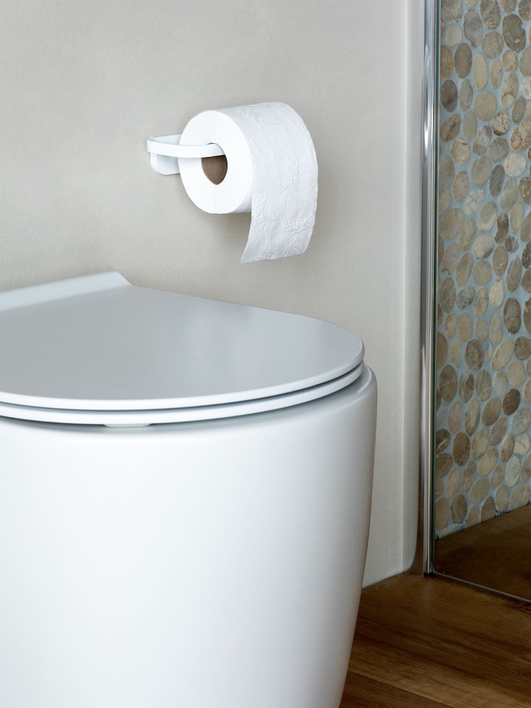 Brabantia White Mindset Toilet Roll Holder Fresh White - Image 1 of 4