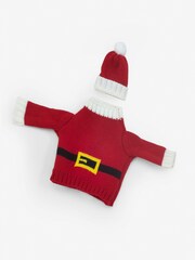 Red Christmas Santa Bottle Warmer Set - Image 3 of 3