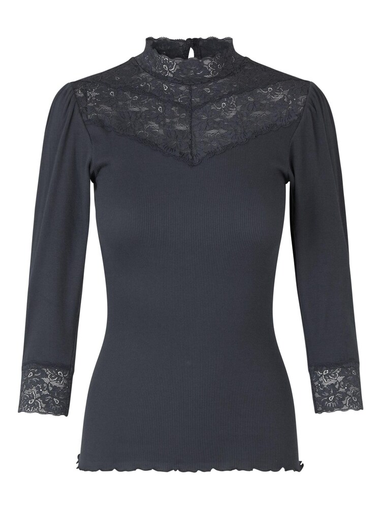 Rosemunde Grey Organic Cotton Lace T-Shirt - Image 1 of 1
