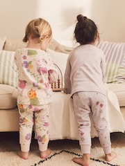 Peppa Pig Lilac Purple/White 2 Pack License Snuggle Pyjamas (9mths-8yrs) - Image 3 of 9