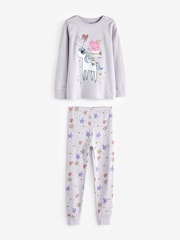 Peppa Pig Lilac Purple/White 2 Pack License Snuggle Pyjamas (9mths-8yrs) - Image 5 of 9