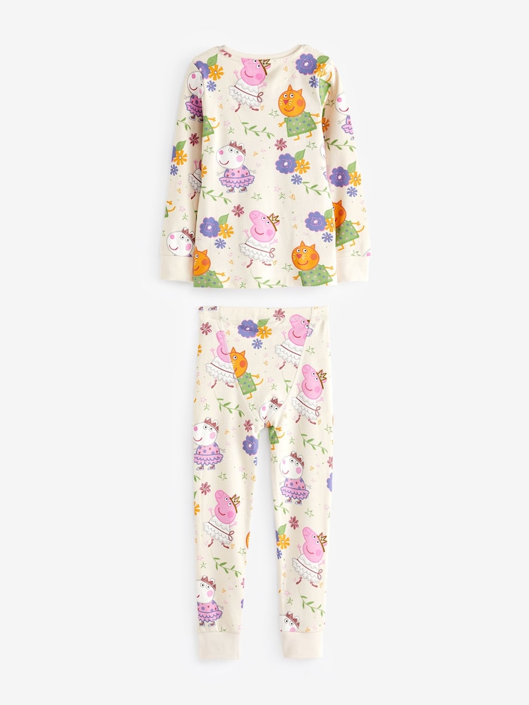 Peppa Pig lilas violet/blanc - Lot de 2 pyjamas Se blottir sous licence (9mois à8ans) - Image 7 of 9