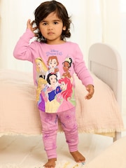 Purple 100% Cotton Disney Princesses Snuggle Pyjamas (9mths-8yrs) - Image 1 of 7