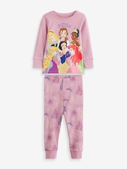 Purple 100% Cotton Disney Princesses Snuggle Pyjamas (9mths-8yrs) - Image 4 of 7