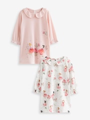 Pink/Cream Fairy Nighties 2 Pack (2-12yrs) - Image 4 of 6