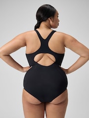 Speedo Black Plus Size Womens Endurance+ Medalist Swimsuit - Image 2 of 7