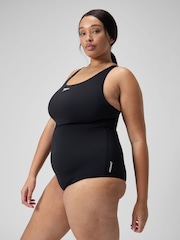 Speedo Black Plus Size Womens Endurance+ Medalist Swimsuit - Image 3 of 7