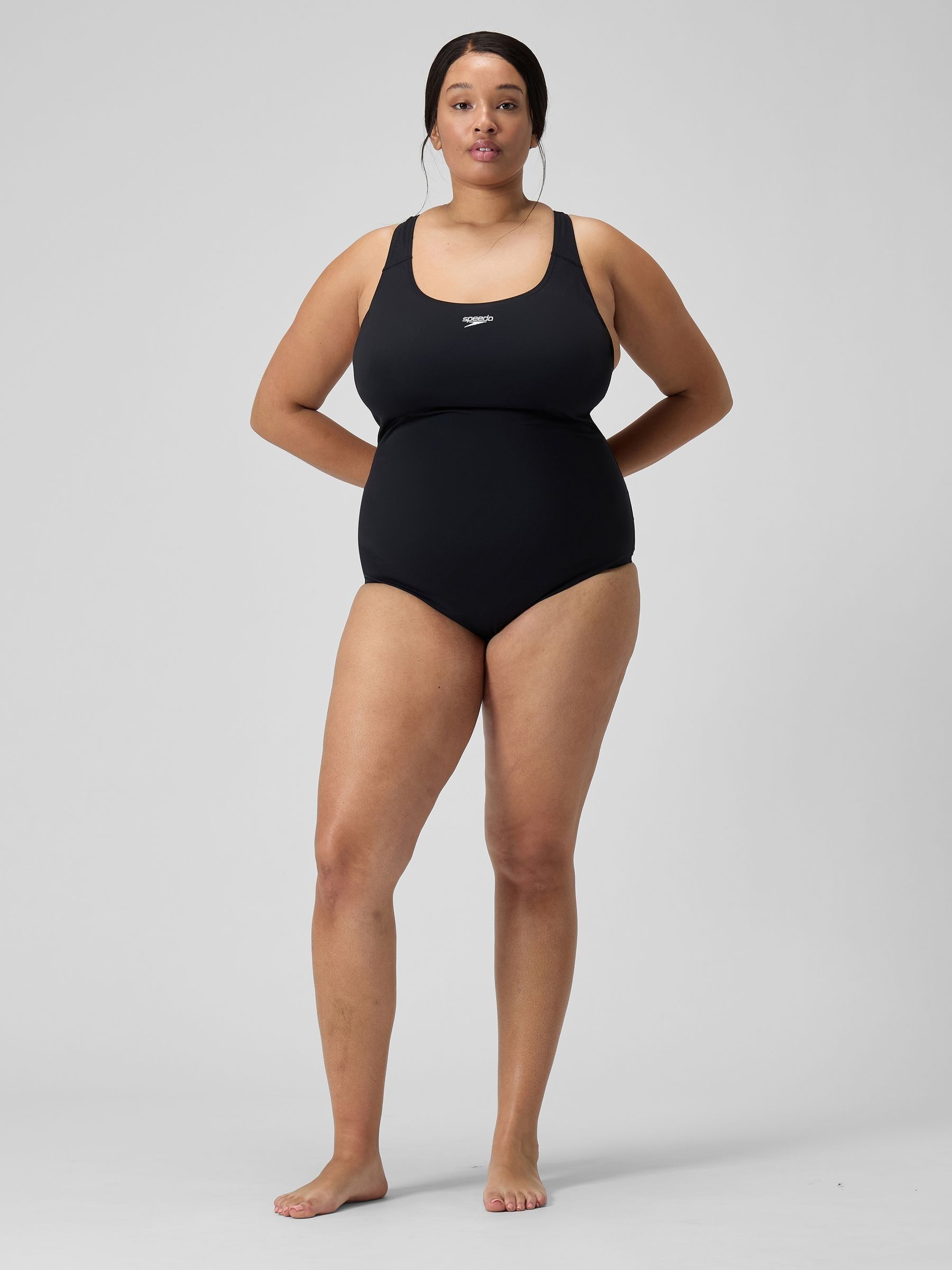 Buy Speedo Black Plus Size Womens Endurance+ Medalist Swimsuit