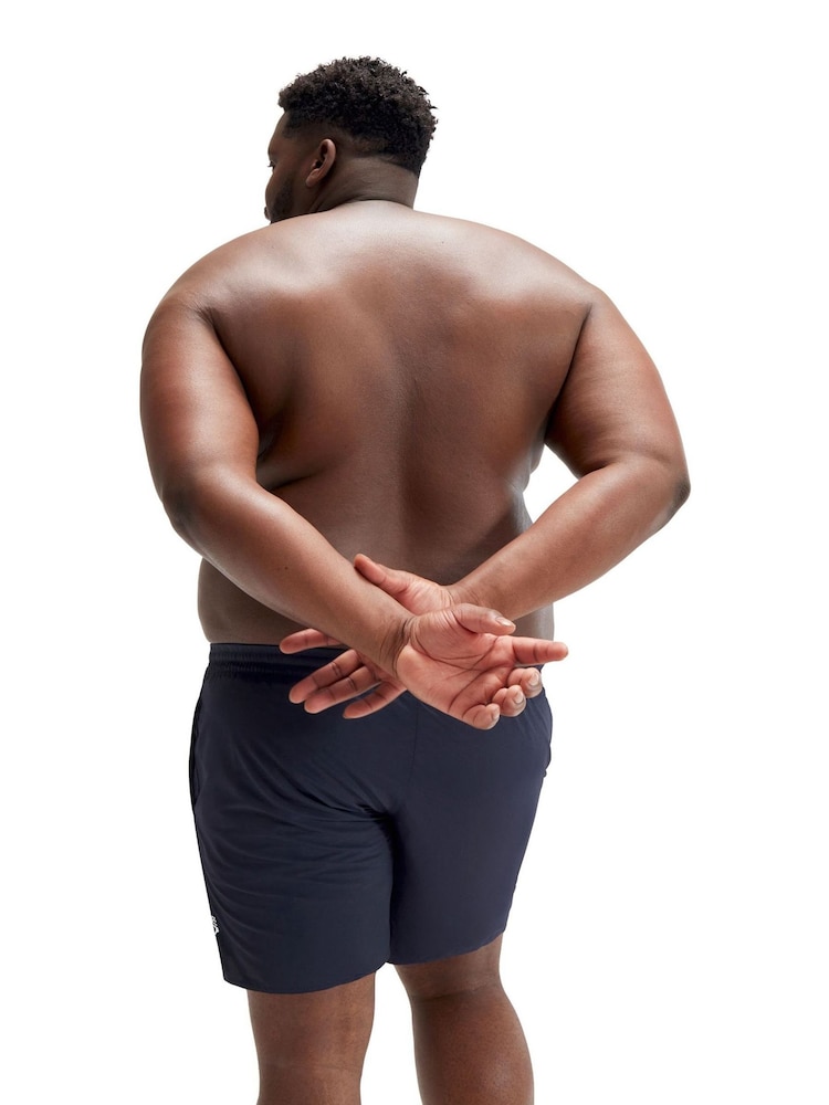 Speedo Navy Plus Size Mens Essential 16" Watershorts - Image 2 of 8 Speedo Navy Plus Size Mens Essential 16" Watershorts - Image 2 of 8