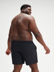 Svart - Speedo Plus Size Herr Essential 16" Watershorts - Bild 2 av 6