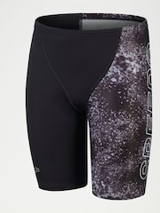 Speedo Boys Placement V Cut Digital Jammer Black Shorts - Image 8 of 8