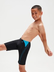 Speedo Black Boys HyperBoom Logo Splice Jammer Shorts - Image 4 of 10