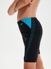 Speedo Black Boys HyperBoom Logo Splice Jammer Shorts - Image 5 of 10