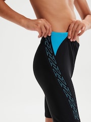 Speedo Black Boys HyperBoom Logo Splice Jammer Shorts - Image 6 of 10
