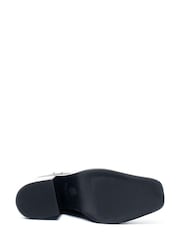 OSPREY LONDON Womens Black The Vail Leather Heeled Boots - Image 2 of 2