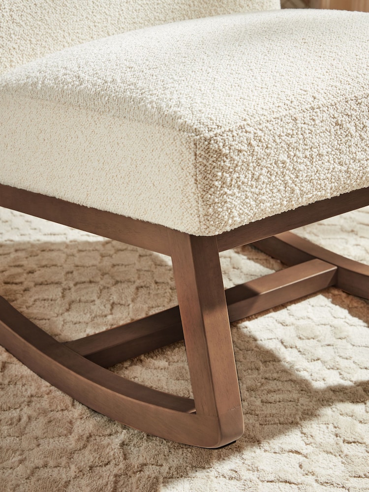 Casual Boucle Oyster Natural Flynn Rocking Chair - Image 2 of 10
