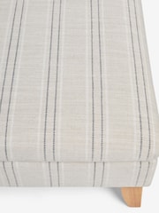 Thatched Linen Look Stripe Natural Albury Large with Storage Footstool - Image 7 of 8