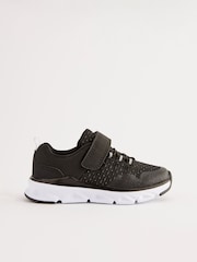 Black Elastic Lace-Up Sports Trainers - Image 2 of 5