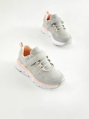 Grey/Blush Pink Sports Trainers - Image 1 of 6
